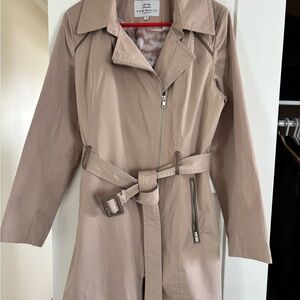Taupe Trench Coat with Belt